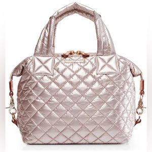 MZ Wallace Small Sutton Metallic Rose Gold